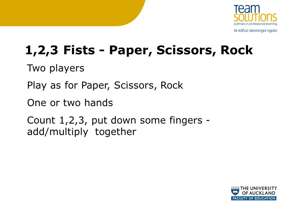 1,2,3 Fists - Paper, Scissors, Rock