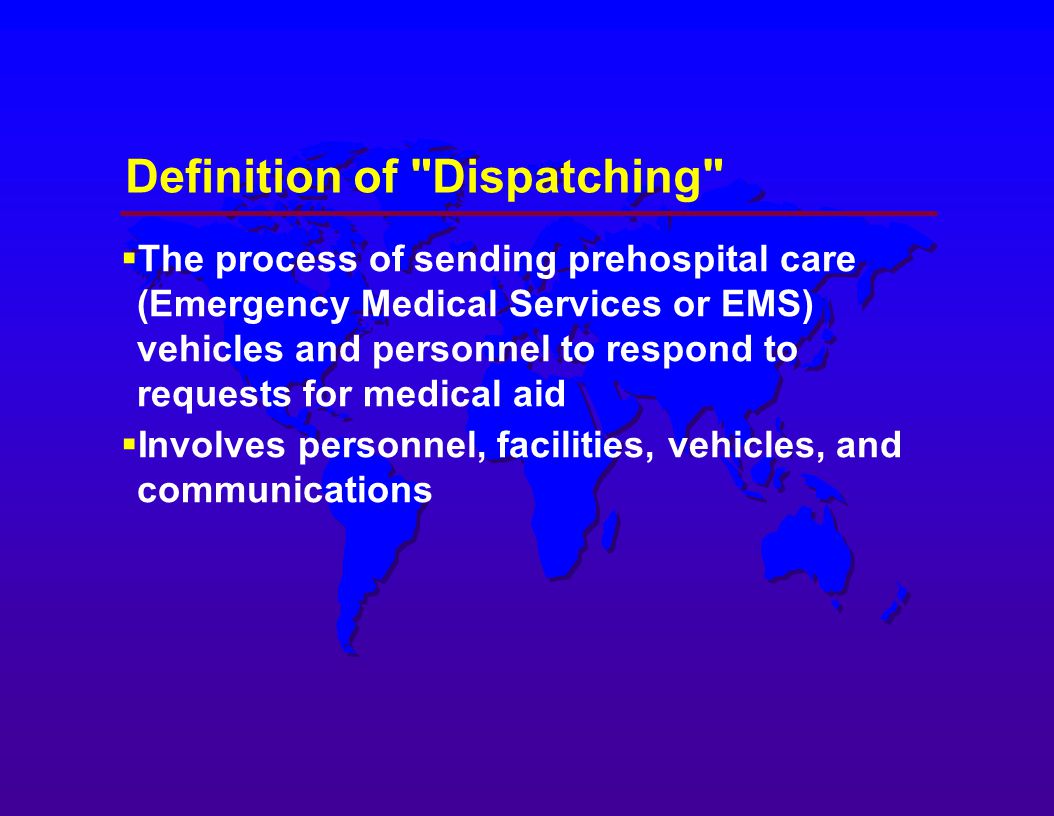 Definition of Dispatching