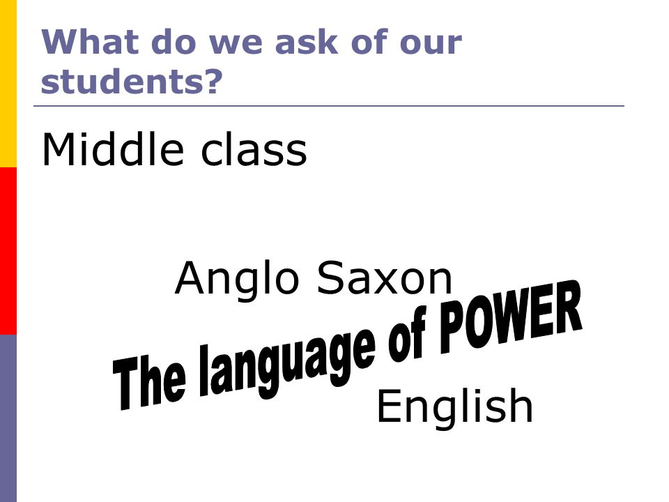What do we ask of our students