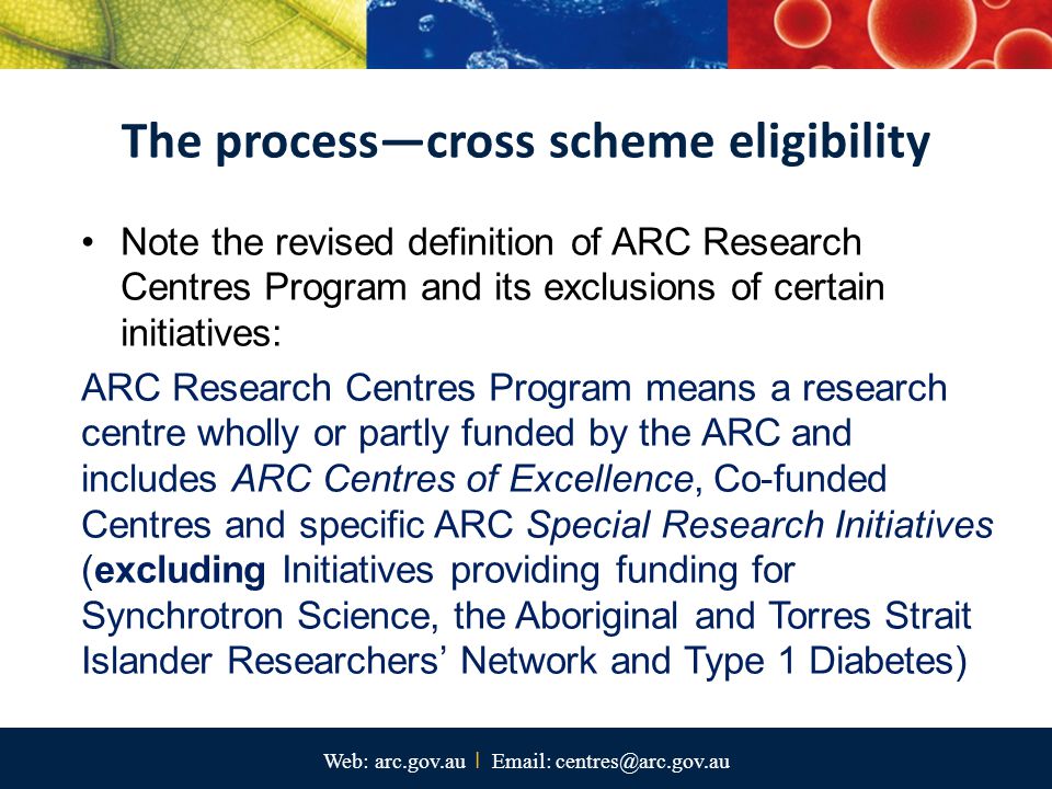 The process—cross scheme eligibility