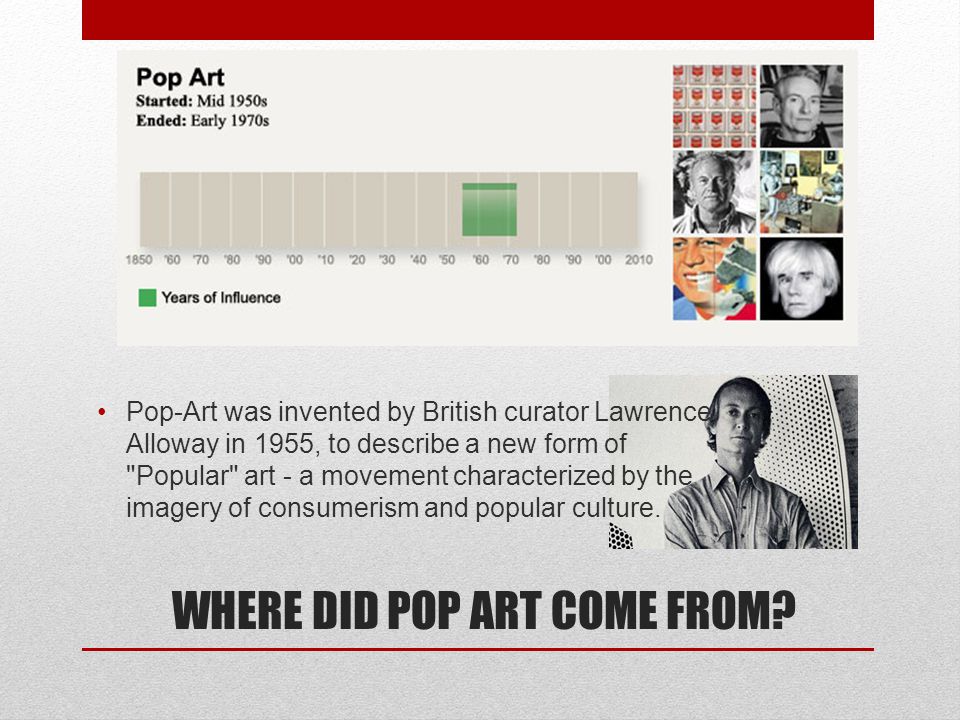 WHERE DID POP ART COME FROM