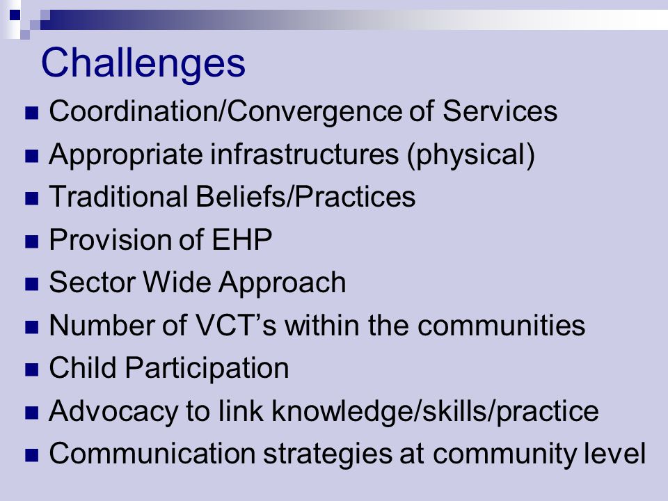 Challenges Coordination/Convergence of Services