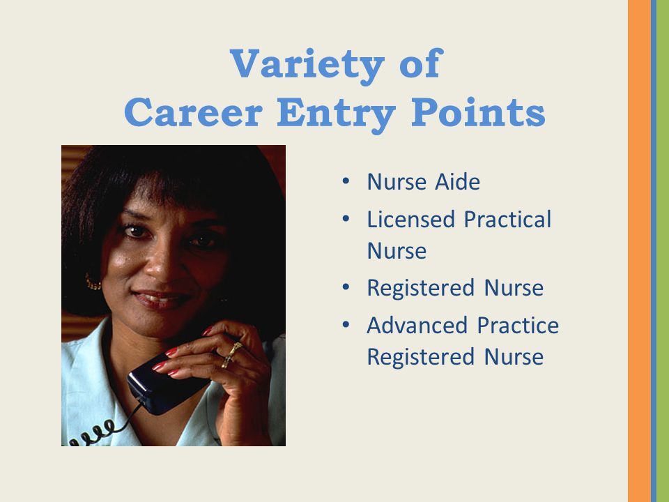 Variety of Career Entry Points