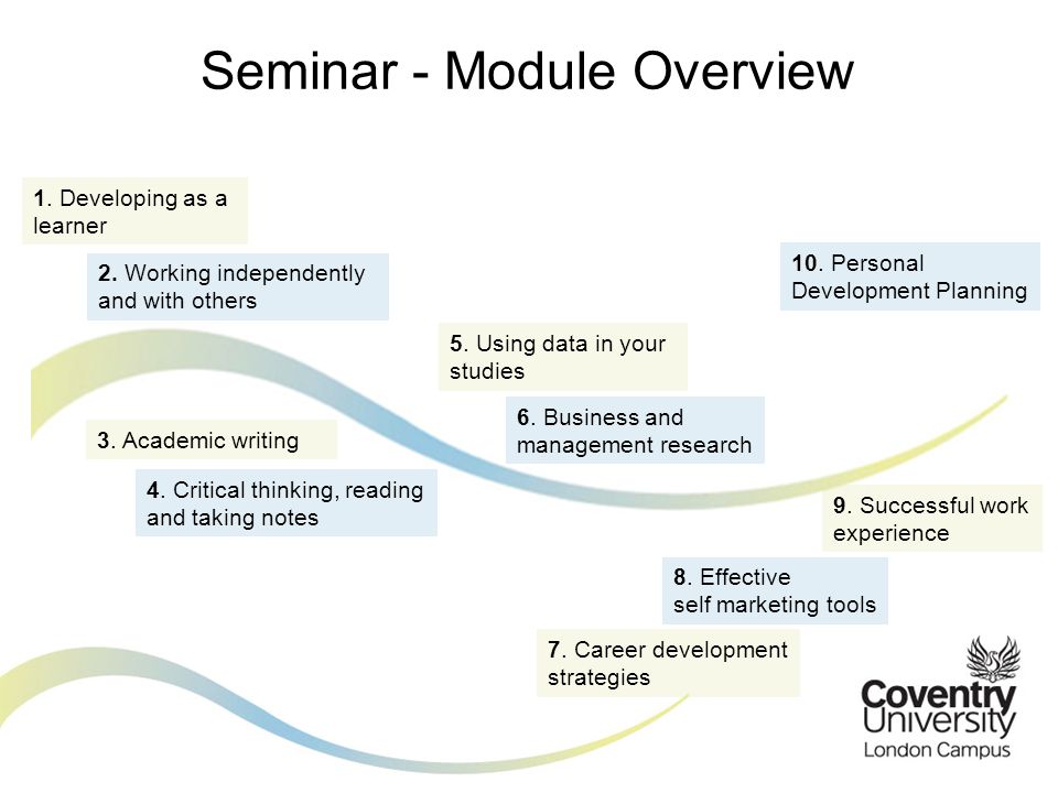 Seminar - Module Overview