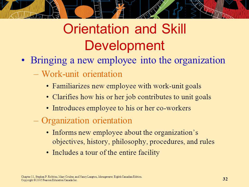 Orientation and Skill Development