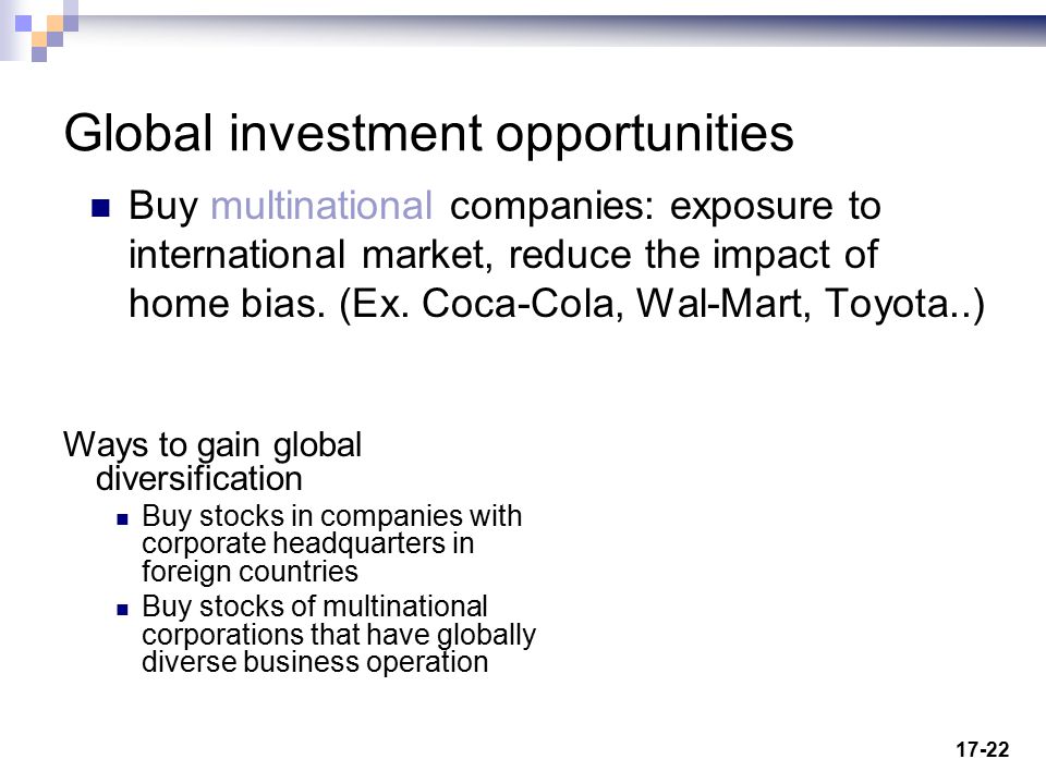 Global investment opportunities