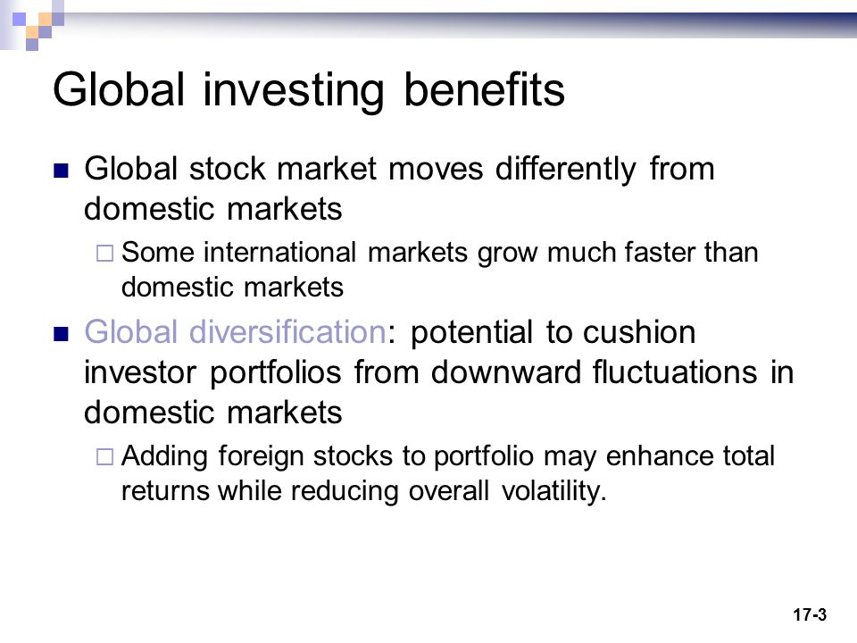 Global investing benefits