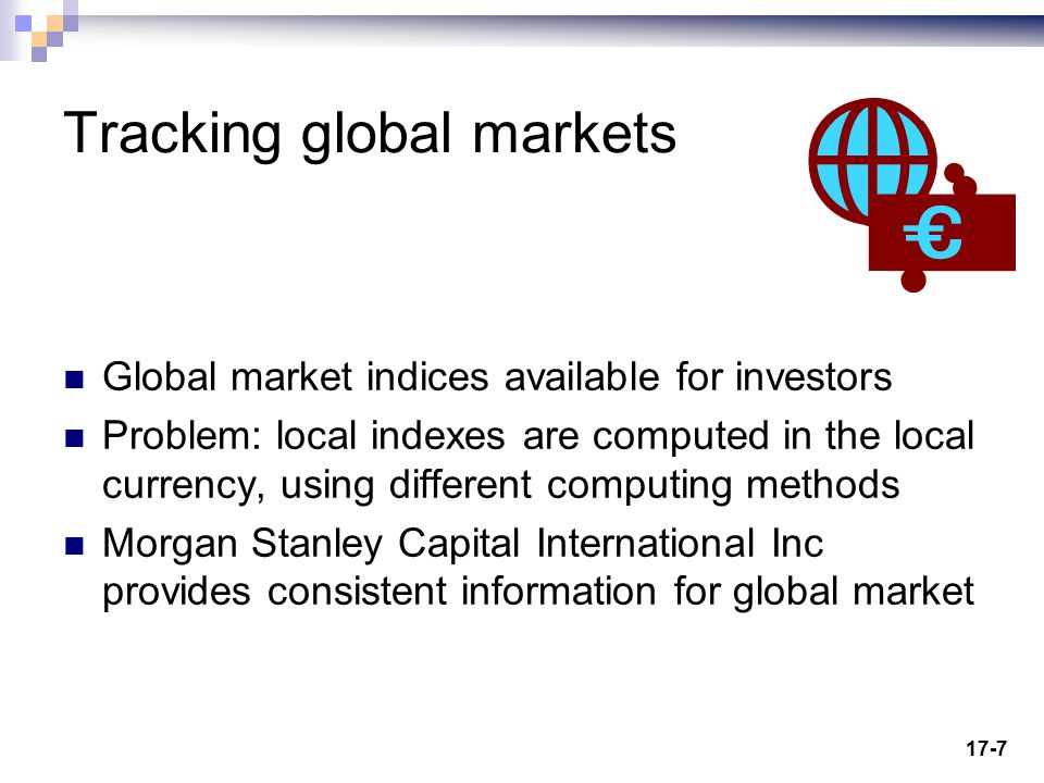 Tracking global markets