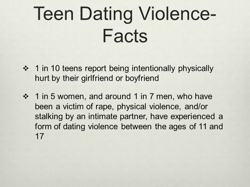 Teen Dating Violence- Facts