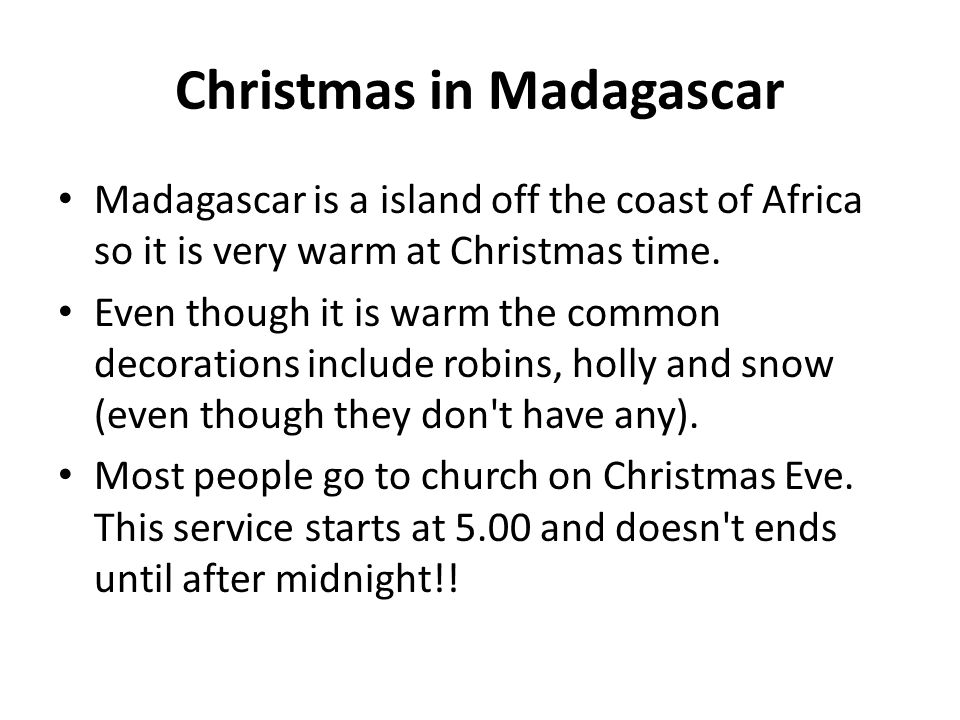 Christmas in Madagascar