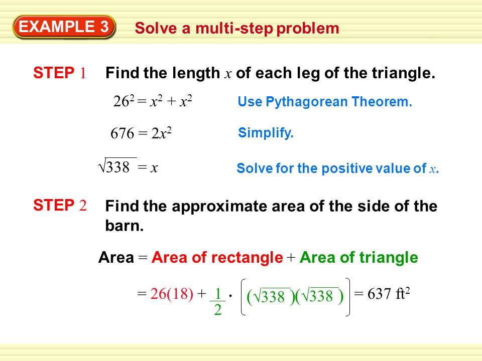(338 ) EXAMPLE 3 Solve a multi-step problem STEP 1