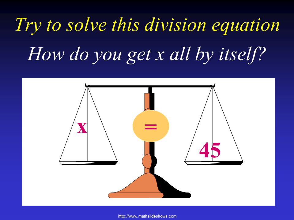 Try to solve this division equation