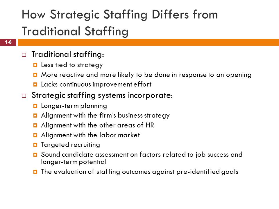 How Strategic Staffing Differs from Traditional Staffing