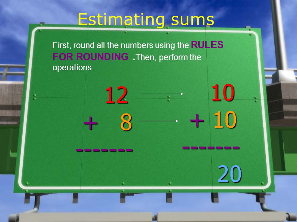 Estimating sums