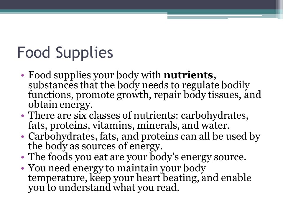 Food Supplies
