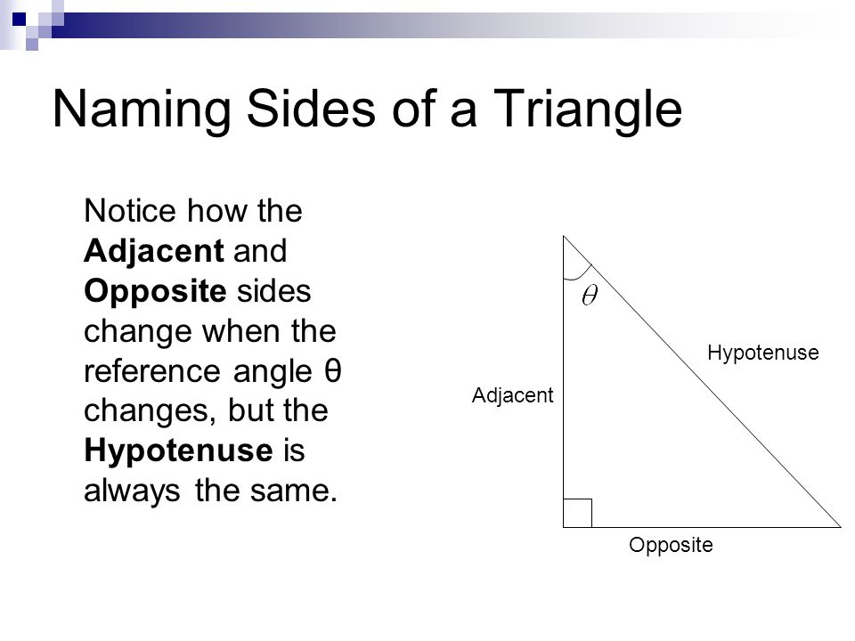 Naming Sides of a Triangle