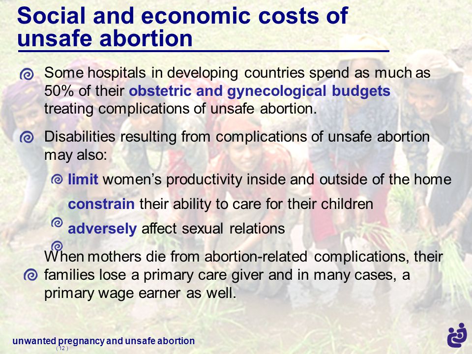 Social and economic costs of unsafe abortion