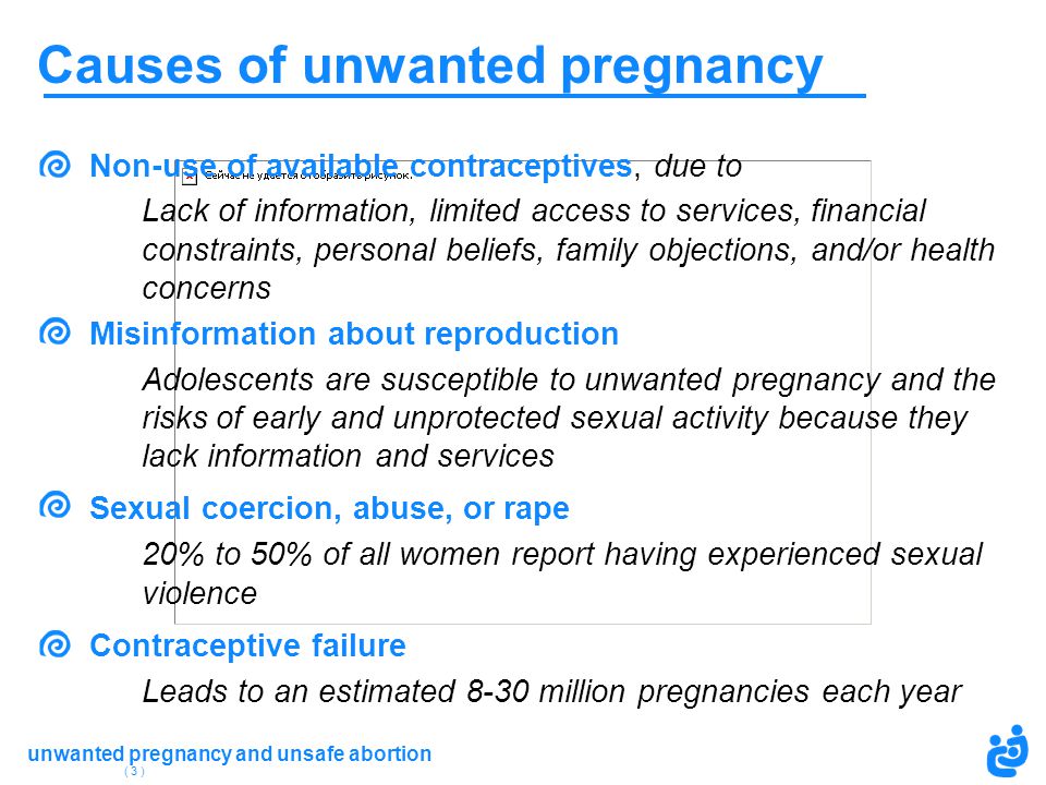 Causes of unwanted pregnancy