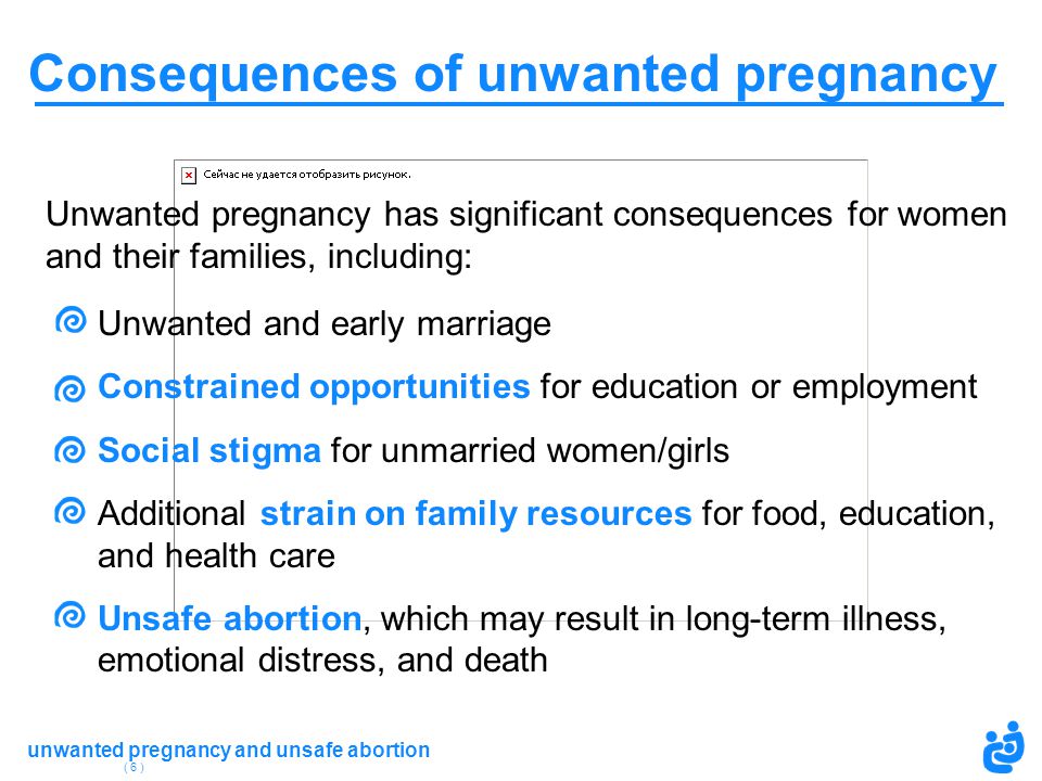 Consequences of unwanted pregnancy