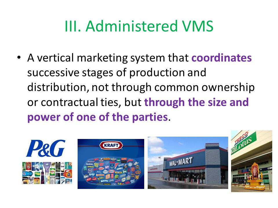 III. Administered VMS