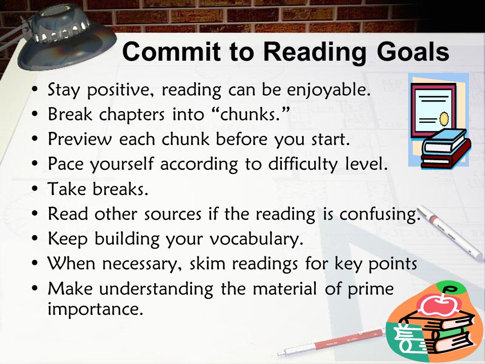 Commit to Reading Goals