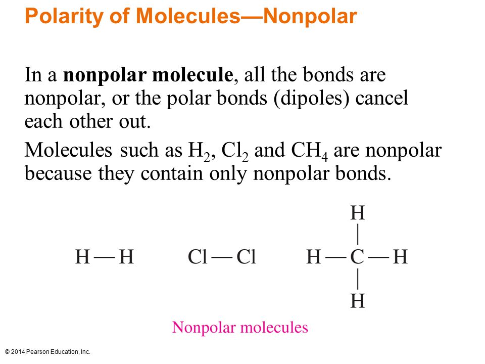 Polarity of Molecules—Nonpolar