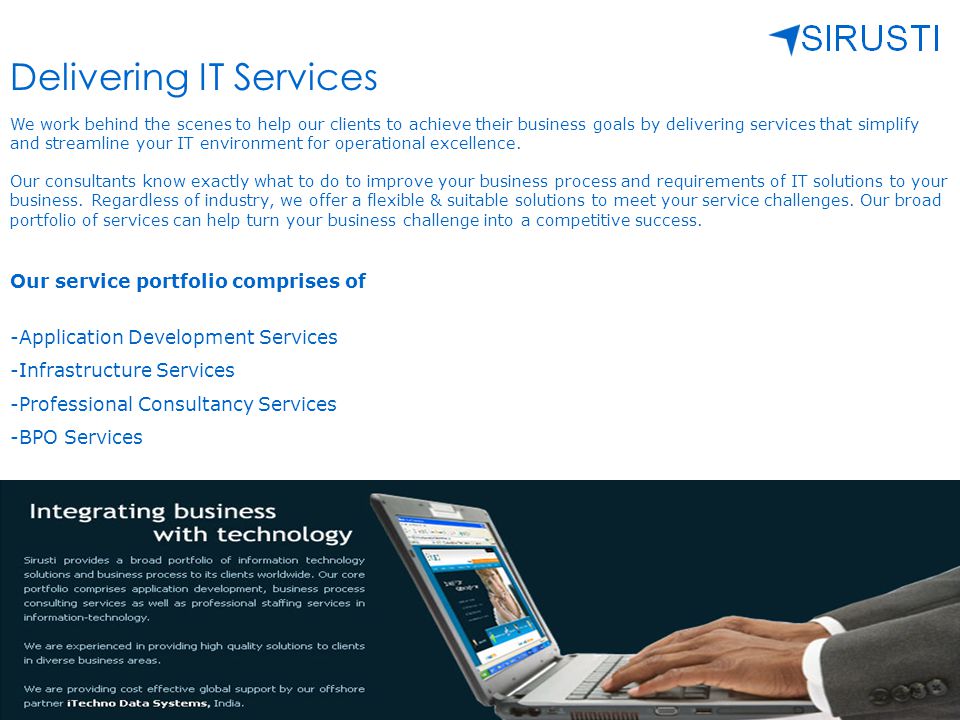 Delivering IT Services
