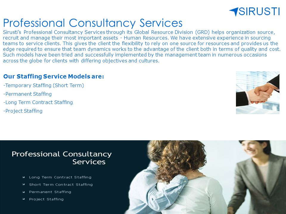 Professional Consultancy Services