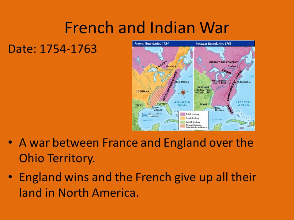 French and Indian War Date: