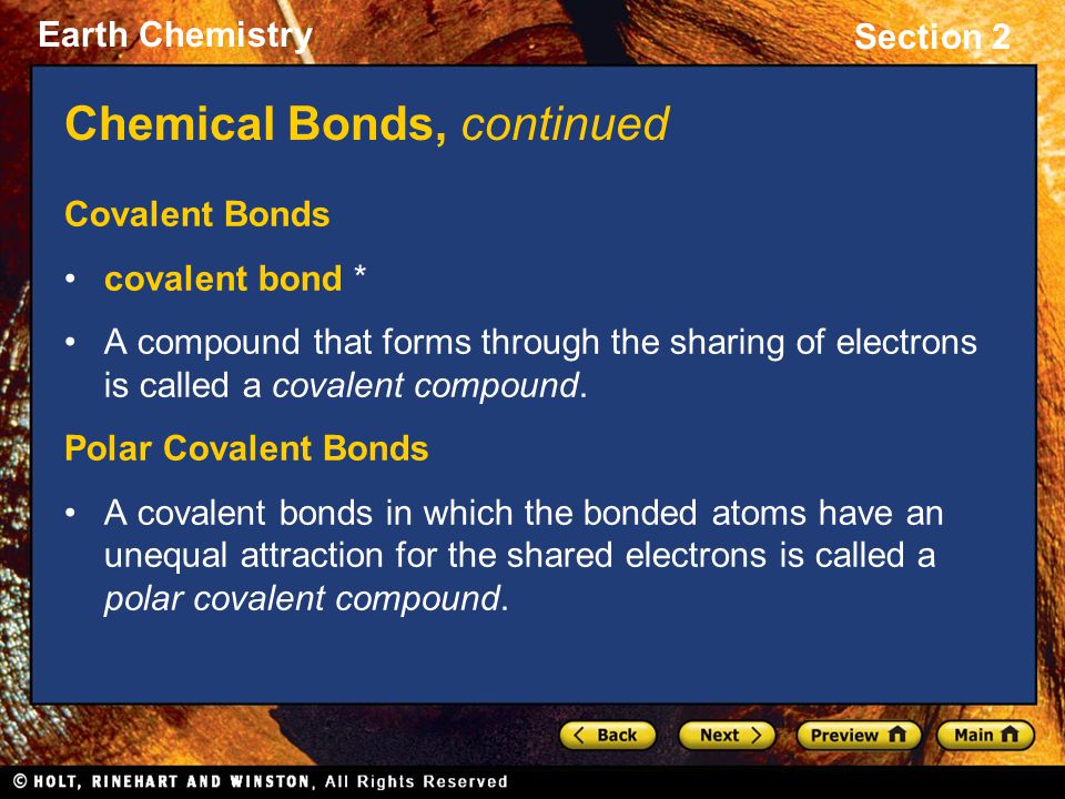 Chemical Bonds, continued
