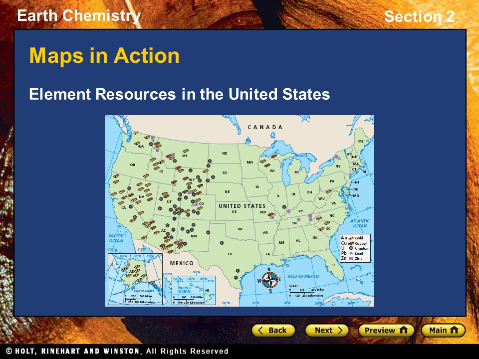 Maps in Action Element Resources in the United States