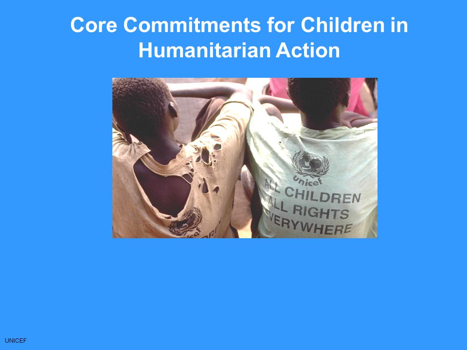 Core Commitments for Children in Humanitarian Action