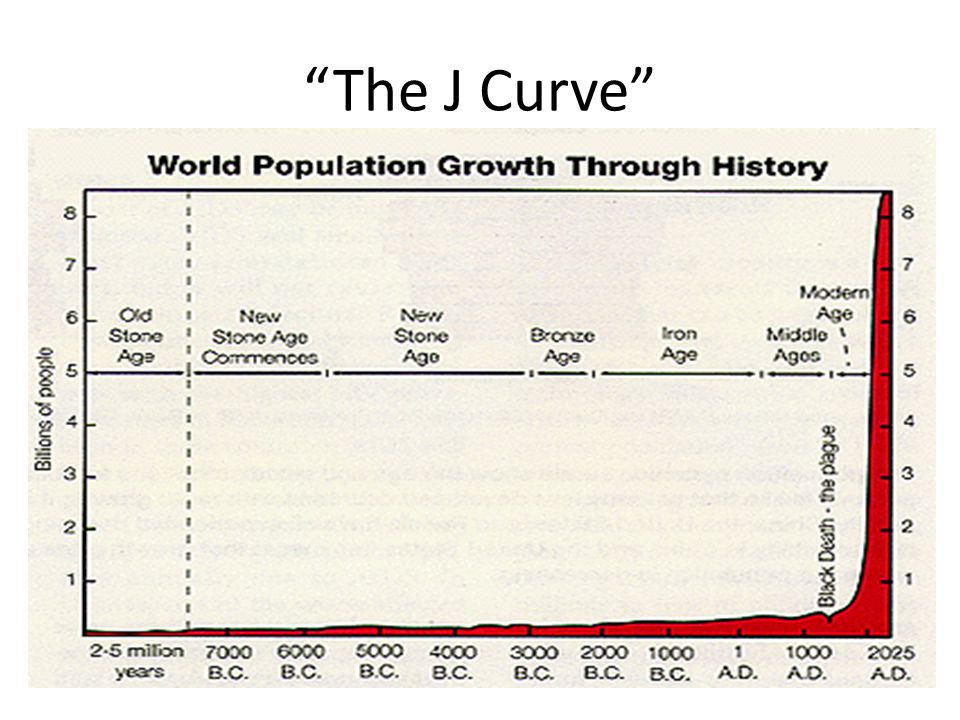 The J Curve What happened in the last 1000 years that enabled the population to grow so dramatically