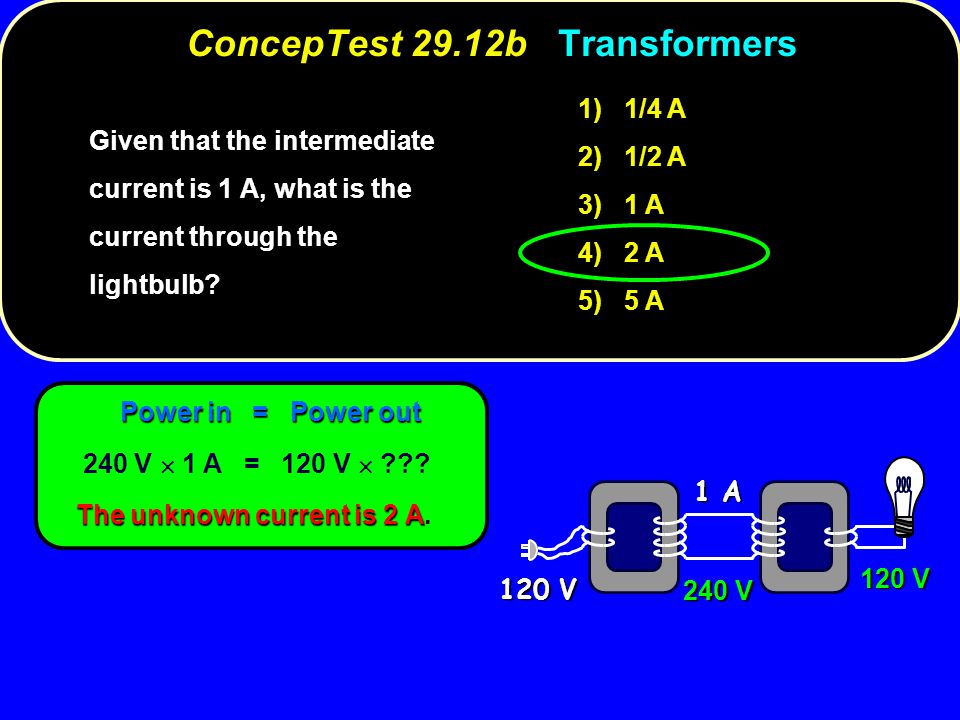 ConcepTest 29.12b Transformers
