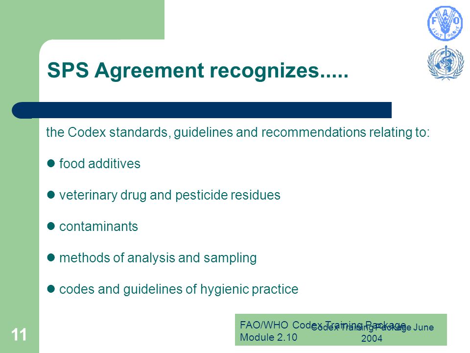 SPS Agreement recognizes.....