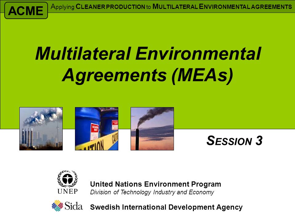 Multilateral Environmental Agreements (MEAs)