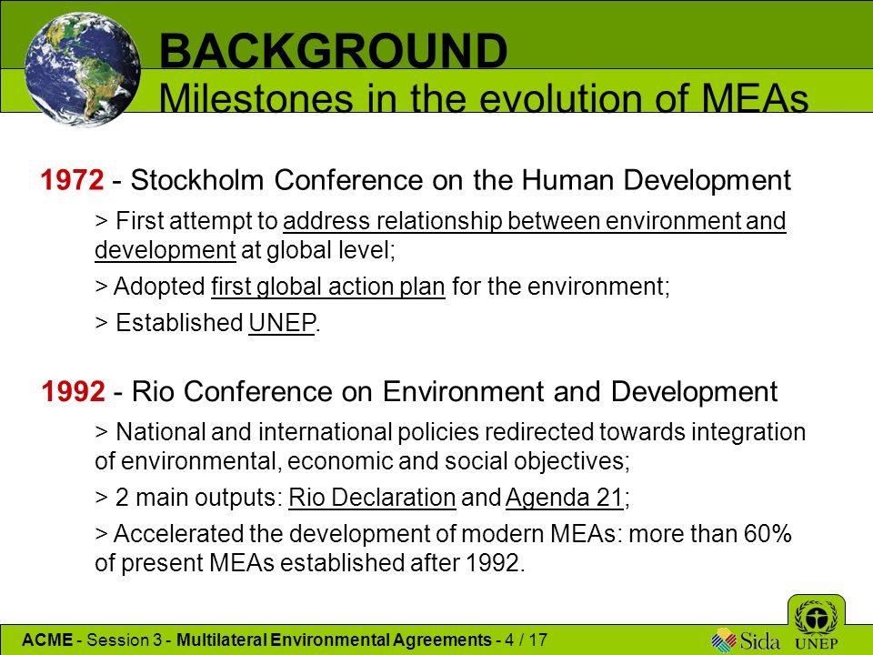 BACKGROUND Milestones in the evolution of MEAs