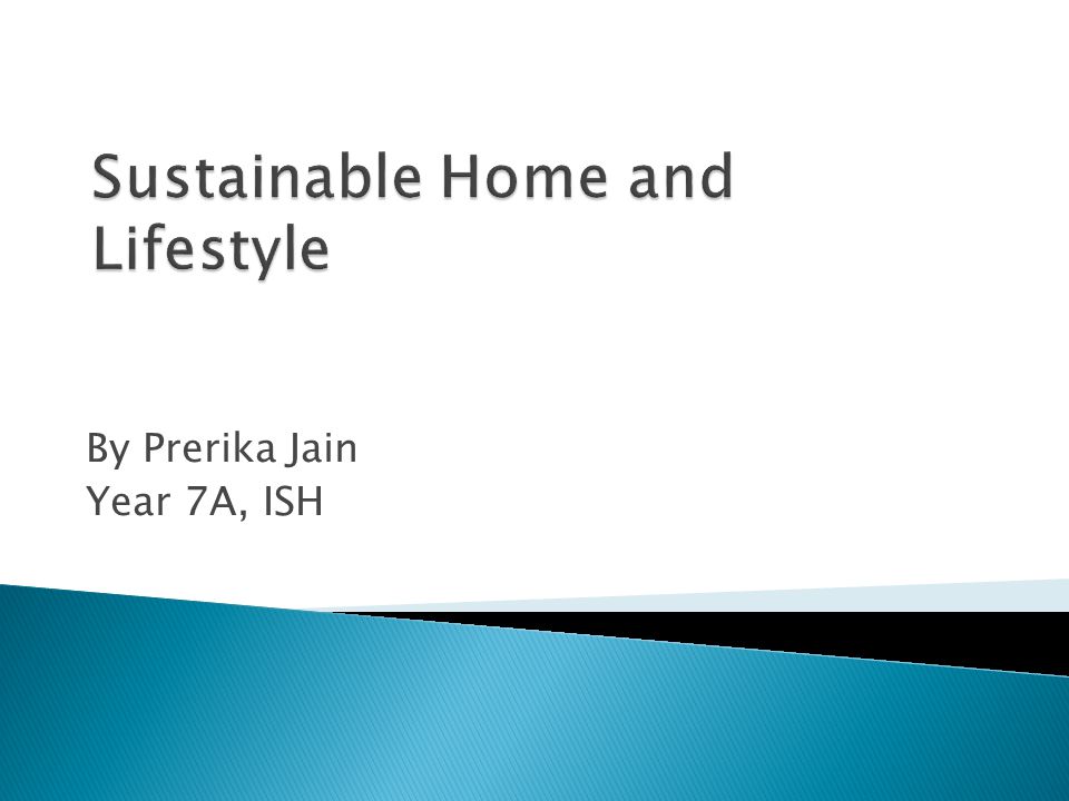 Sustainable Home and Lifestyle