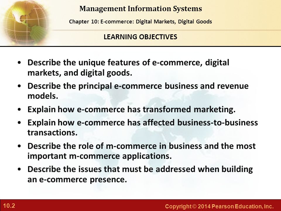 Describe the principal e-commerce business and revenue models.