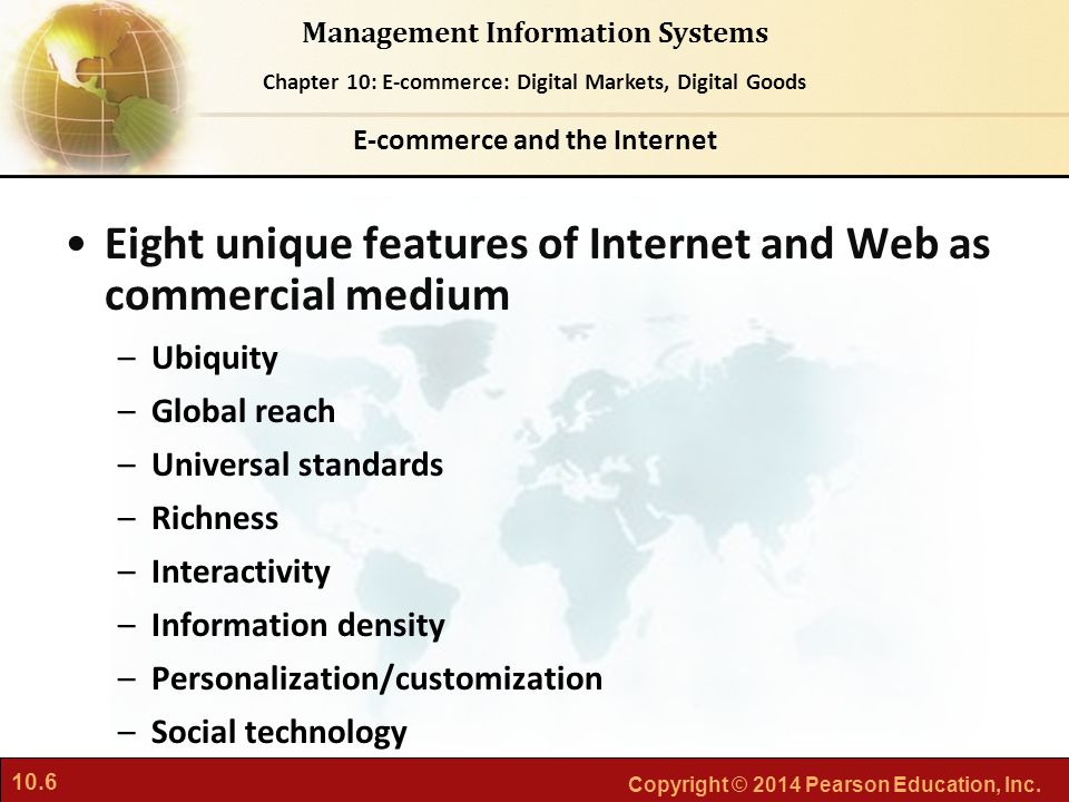 E-commerce and the Internet