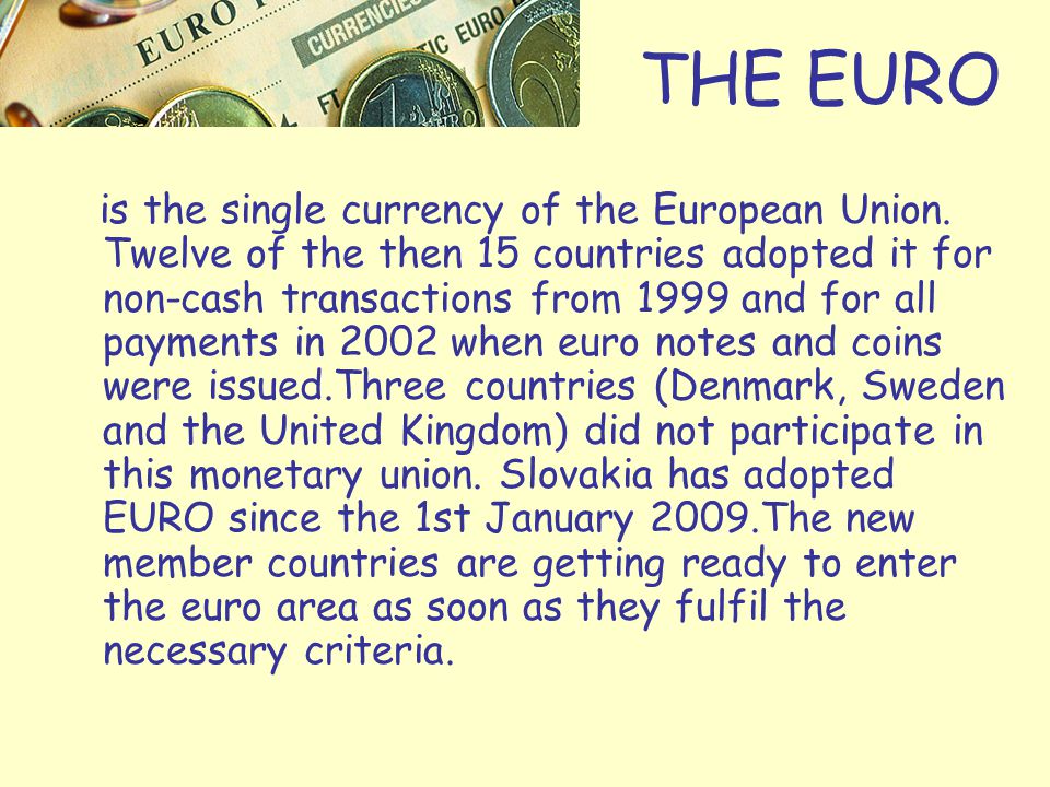 THE EURO