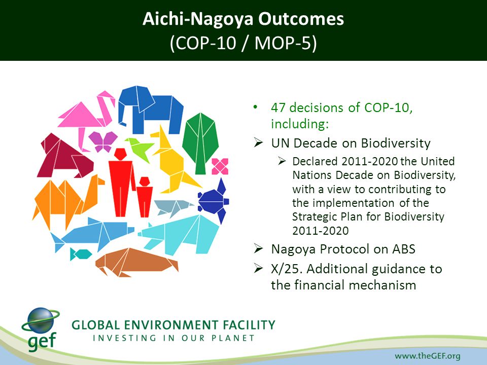 Aichi-Nagoya Outcomes (COP-10 / MOP-5)