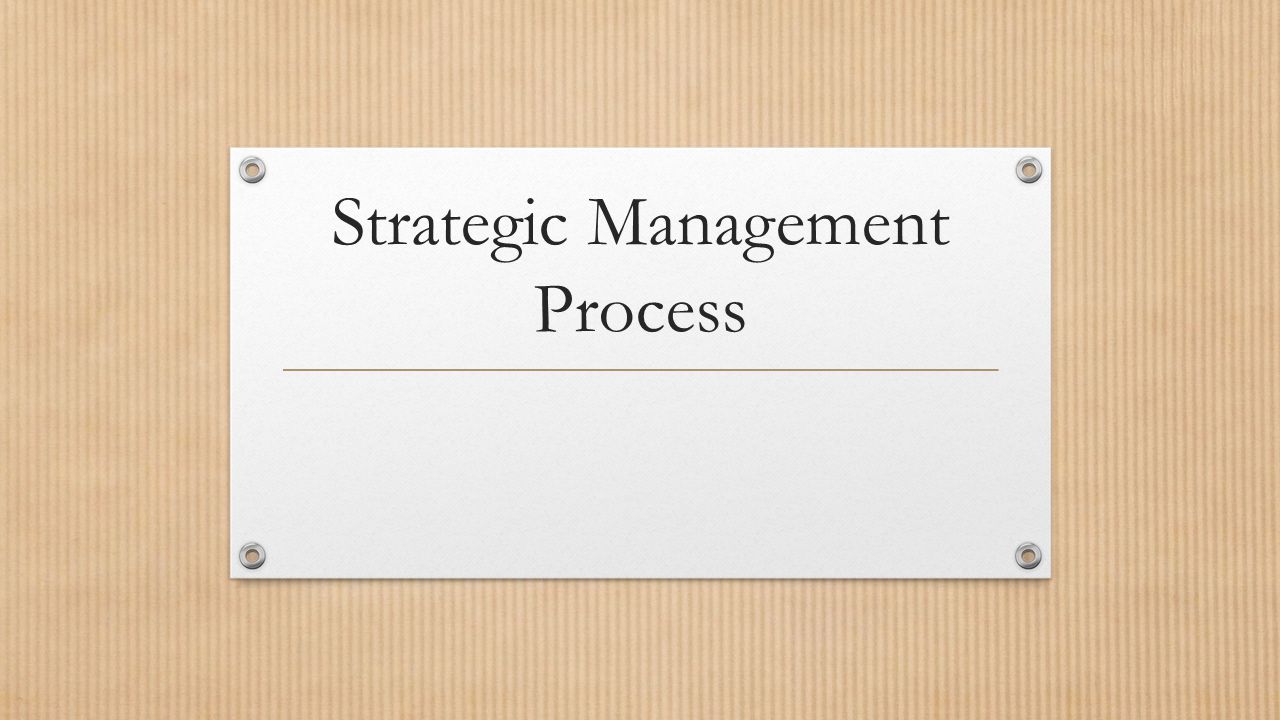 Strategic Management Process