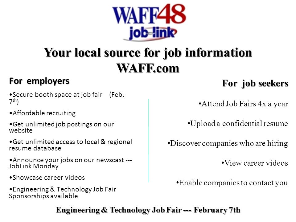 Your local source for job information WAFF.com