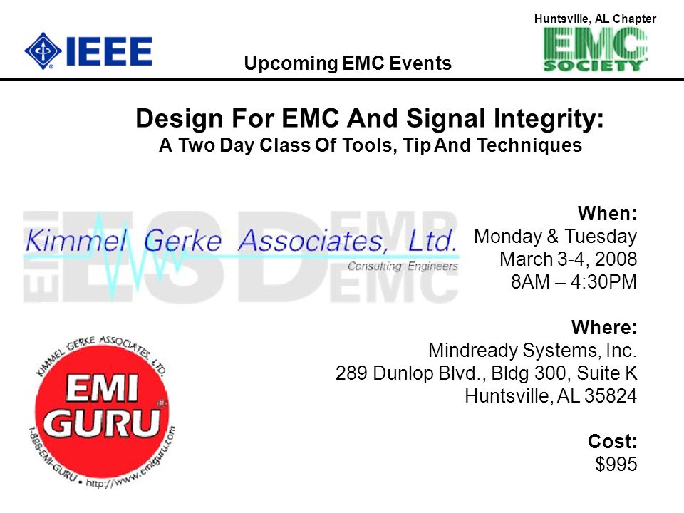 Design For EMC And Signal Integrity: