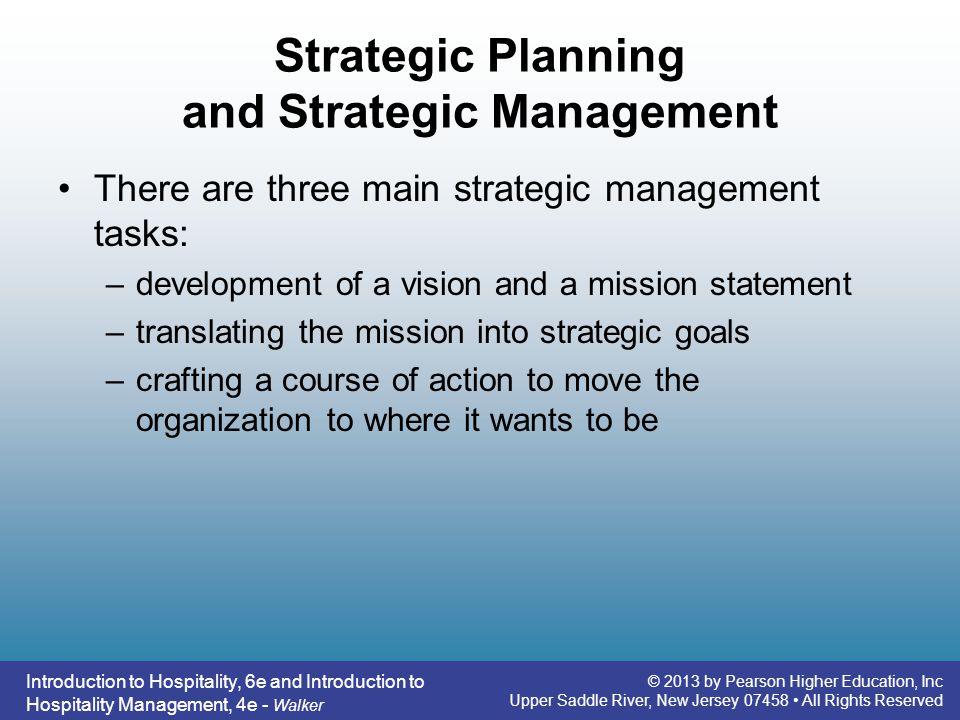 Strategic Planning and Strategic Management