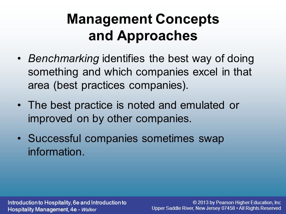 Management Concepts and Approaches