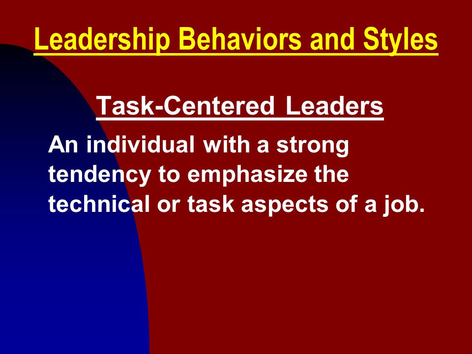 Leadership Behaviors and Styles