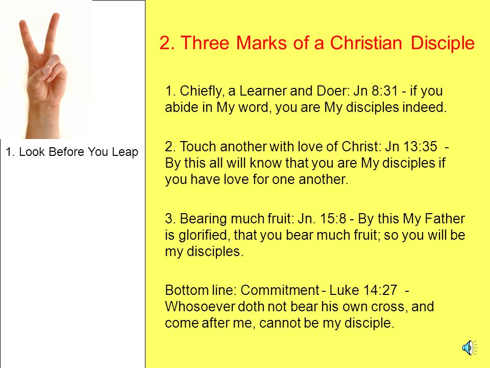 2. Three Marks of a Christian Disciple