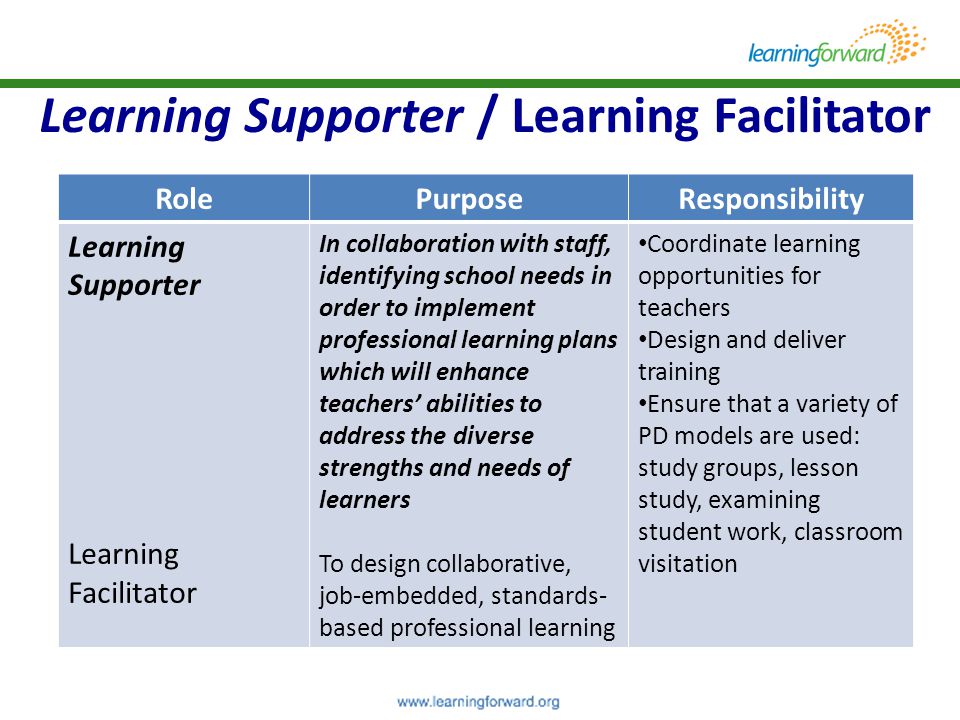 Learning Supporter / Learning Facilitator